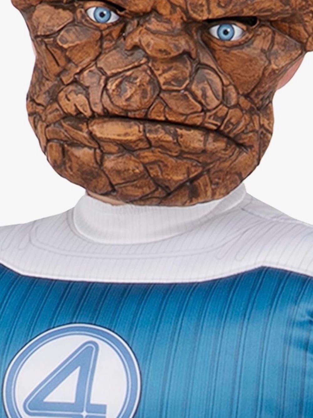Fantastic Four The Thing Kids Blue Costume with Mask Sz 6/7 - Picture 3 of 6